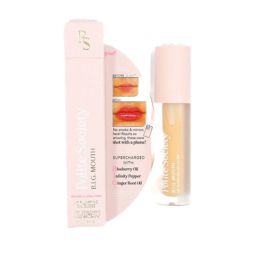 Polite Society - B.I.G. Mouth Lip Plumping Oil Gloss - Clear - 5 ml / 0.16 fl oz